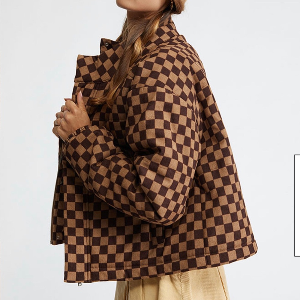 PacSun checkered puffer jacket